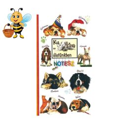 Kutyás ajándék gazdiknak - Kutyák az életünkben notesz és jegyzetfüzet - Zümishop