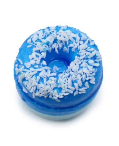 Áfonyás fürdőbomba fánk 180g - pezsgő fürdőélmény és édes kényeztetés - Zümishop