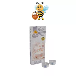 10 darabos teamécses aromalámpához - illatmentes fehér mécses szett - Zümishop