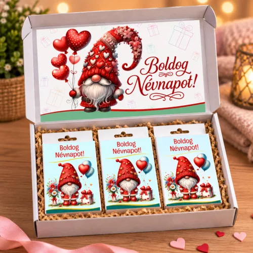 Névnapi ajándék nőknek – 3 meglepetéses ajándékcsomag