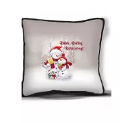 Karácsonyi párna szarvas és Mikulás mintával - ünnepi díszpárna és karácsonyi ajándék ötlet - Zümishop