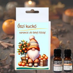   Őszi kuckó illóolaj doboz-narancs és fahéj illóolaj + ajándék illatviasz