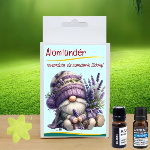 Álomtündér Alvás Segítő Illóolaj Doboz – Levendula és Mandarin illóolaj + ajándék