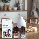 Harmónia illóolaj doboz- Rózsa és 100% os levendula illóolaj + ajándék illatviasz