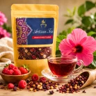 Nyár Íze gyümölcstea - hibiszkusztea szederrel és málnával - 50g szálas gyümölcs tea - Zümishop