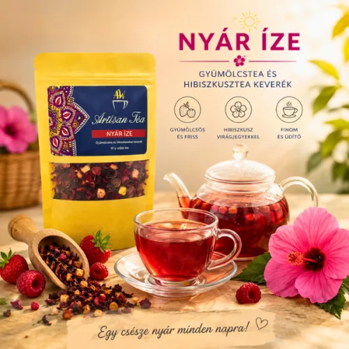 Nyár íze – Gyümölcstea és hibiszkusztea keverék (50 g szálas tea)