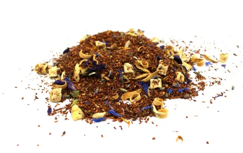 Szálas Rooibos Tea Levendulával, Almával és Naranccsal – Levendula Tea Keverék 50 