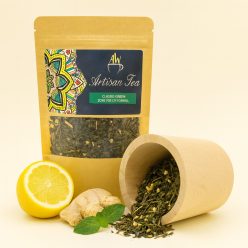 Bio zöld tea citrommal és gyömbérrel - 50g szálas méregtelenítő teakeverék - Zümishop