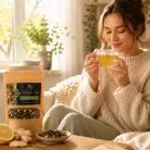 Öko Klasszikus Zöld Tea Citrommal és Gyömbérrel 50 g 