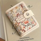 Vintage virágos kártyás pénztárca - női virágmintás tárca sok kártyatartóval - Zümishop