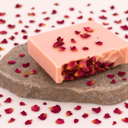 Rózsa és Vanília Kézműves Szappan+ajándék karkötő