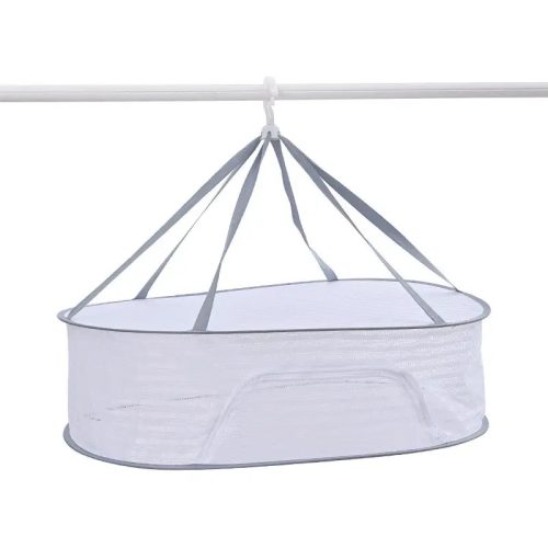 Sokoldalú összecsukható szárítóháló cipzárral, 1 rétegű - hálós szárító gyógynövényekhez - Zümishop