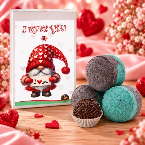 I LOVE YOU – Romantikus ajándékcsomag nőknek, 3 meglepetéssel