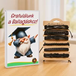   Ballagási Ajándék Fiúknak – Férfi Karkötő Szett Díszdobozban