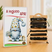   Legjobb Apa Ajándék Karkötő Szett Díszdobozban – Apák Napi Ajándék