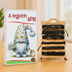   Legjobb Apa Ajándék Karkötő Szett Díszdobozban – Apák Napi Ajándék