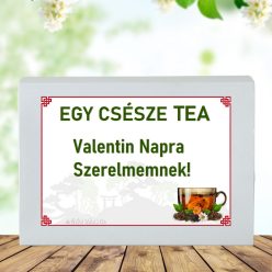  Feliratos teás ajándékdoboz-Valentin napra
