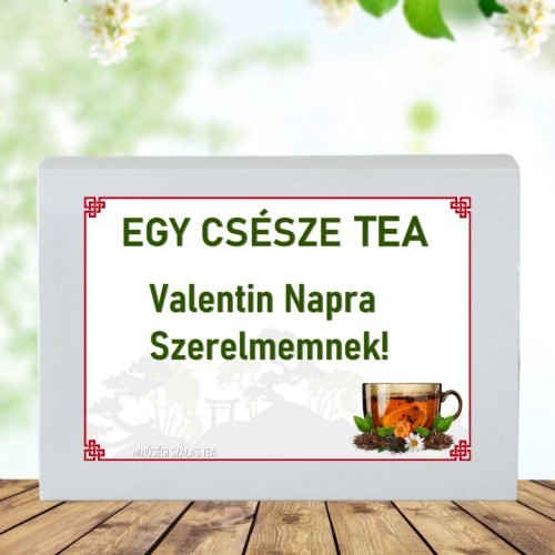  Feliratos teás ajándékdoboz-Valentin napra