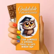 Ballagási ajándék csoki inspiráló üzenettel – Gratulálok a ballagásodhoz 75g