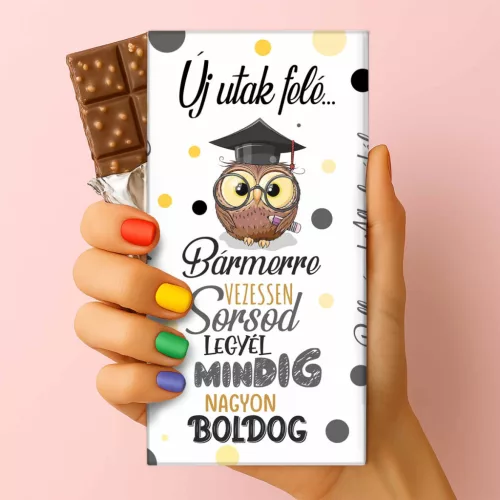 Csoda Csoki Ballagásra – Új Utak Felé Motivációs Tejcsokoládé 75g