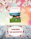 Feliratos ajándék doboz 2 db-os karkötő szettel