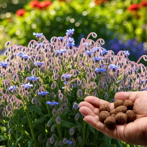 Borago viráglabda 6 db -borágó virágmag