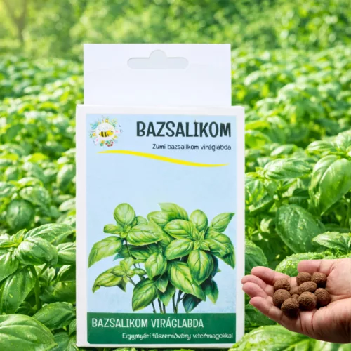 6 db.-os bazsalikom viráglabda -bazsalikom vetőmaggal