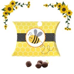   3 db napraforgós viráglabda méhecskés díszdobozba csomagolva