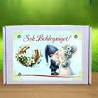 Valódi szerencsepatkó díszdobozban - egyedi esküvői nászajándék ötlet - Zümishop