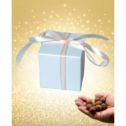   Esküvői köszönőajándék: 3 db viráglabda díszdobozban