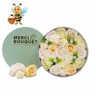 Kerek szappanvirág ajándékdoboz - elegáns nászajándék ötlet ifjú párnak - Zümishop