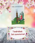 A tanárnőnek sok szeretettel  feliratos ajándék doboz választható kémcsőkerttel