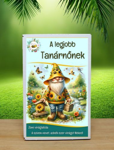 Pedagógusnapi feliratos méhbarát viráglabda 6 db