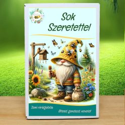   Sok Szeretettel feliratú ajándék doboz 12 db  viráglabdával!