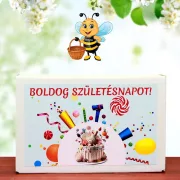   Boldog Születésnapot feliratos fűszerkert viráglabdával-Születésnapi ajándék ötlet