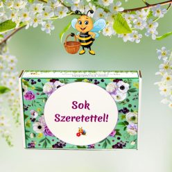   Sok Szeretettel feliratú ajándék doboz választható viráglabdával!