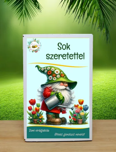 Ajándék ötlet – „Sok Szeretettel” ajándékdoboz 6 db viráglabdával