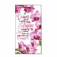 Orchidea mintás fa hűtőmágnes anyák napi verssel