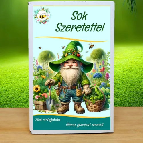 Sok Szeretettel ajándékdoboz – 12 db vadvirágos viráglabda