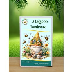   A legjobb tanárnak feliratú  doboz választható  6db viráglabdával (ajándék ötlet pedagógusoknak)
