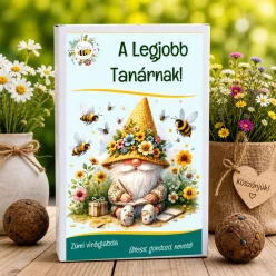 Ajándék tanárnak pedagógusnapra – „A legjobb tanárnak” viráglabda ajándékdoboz 6 db viráglabdával