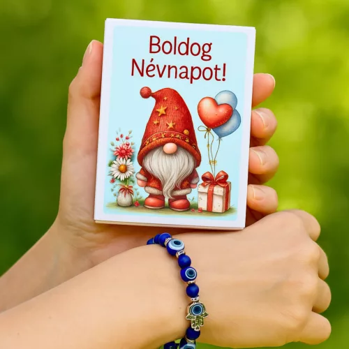 Boldog Névnapot! Feliratos Karkötő - Elegáns Névnapi Meglepetés - Zümishop
