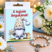 Legjobb Anyukának feliratos ajándék karkötő - elegáns ékszer ajándék Anyák napjára - Zümishop