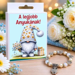 Legjobb Anyukának feliratos ajándék karkötő - elegáns ékszer ajándék Anyák napjára - Zümishop