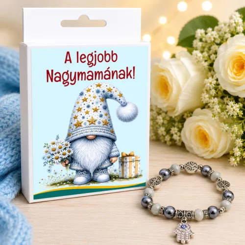 Legjobb Nagymama Feliratos Karkötő - Elegáns Ajándék Ékszer - Zümishop