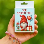 Sok Szeretettel feliratos ajándék karkötő - elegáns női ékszer ajándékba - Zümishop