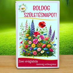   Feliratos 12 db viráglabda vadvirágos vetőmagokkal- Születésnapi ajándék ötlet