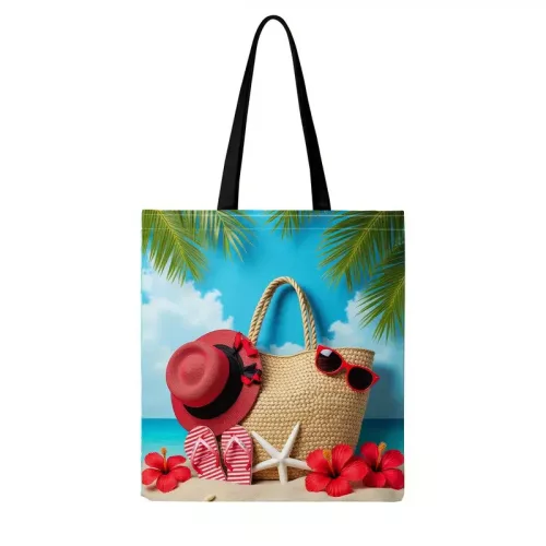 Női Strandtáska+ ajándék karkötő