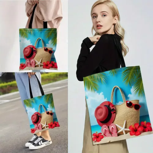 Női Strandtáska+ ajándék karkötő