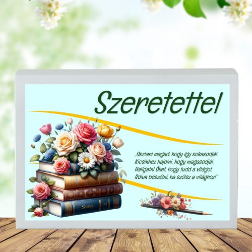 „Szeretettel” viráglabda ajándékdoboz tanároknak 4 doboz viráglabdával